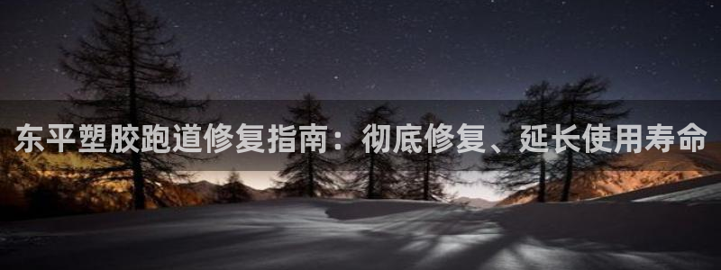 谈球吧体育app下载官网苹果：东平塑胶跑道修复指南：彻底修复、延长使用寿命