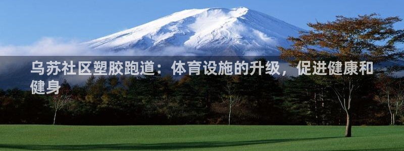 谈球吧体育ios下载：乌苏社区塑胶跑道：体育设施的升级，促进健康和
健身