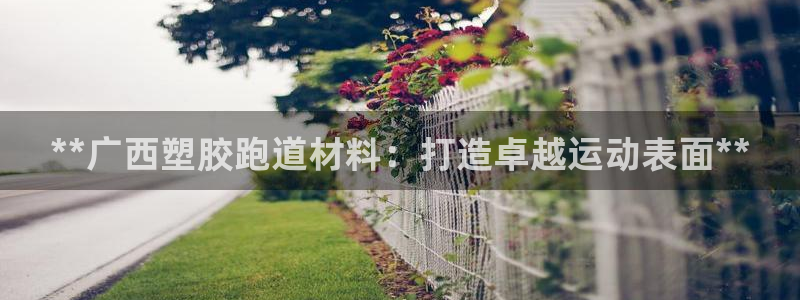 谈球吧体育app下载足球直播视频：**广西塑胶跑道材料：打造卓越运动表面**