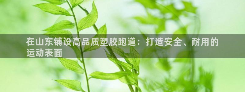 谈球吧体育app下载官网手机版：在山东铺设高品质塑胶