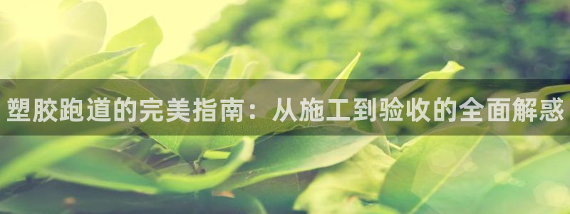 谈球吧平台黑吗?：塑胶跑道的完美指南：从施工到验收的
